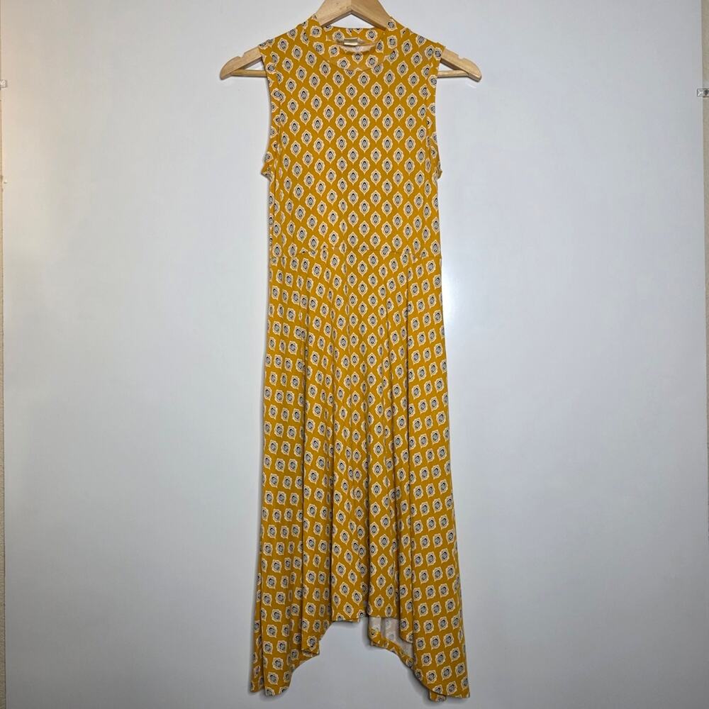 Anthropologie Maeve Palais Swing dress in Yellow/gold Soft and stretchy Size XS